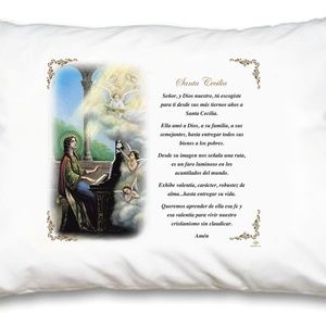 St Cecilia Pillow Case - Spanish Prayer